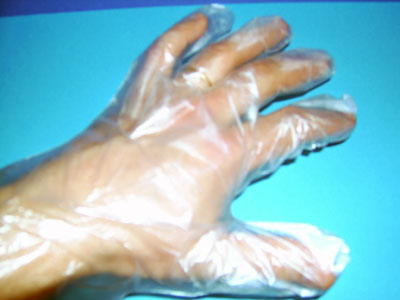 gant en plastique